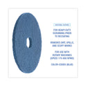 Boardwalk Scrubbing Floor Pads, 20" Diameter, Blue, 5/Carton (4020BLU)