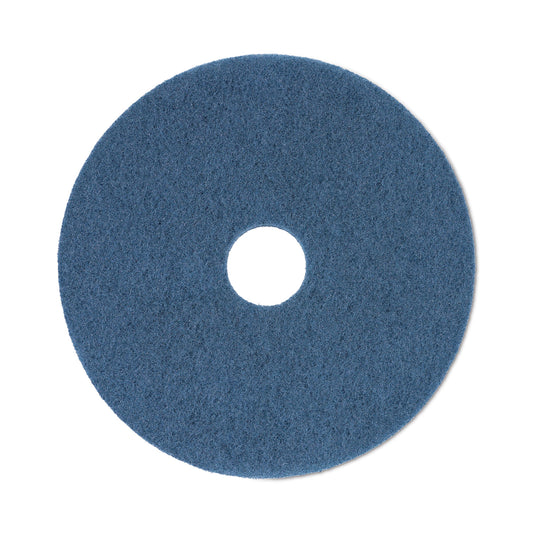 Boardwalk Scrubbing Floor Pads, 20" Diameter, Blue, 5/Carton (4020BLU)