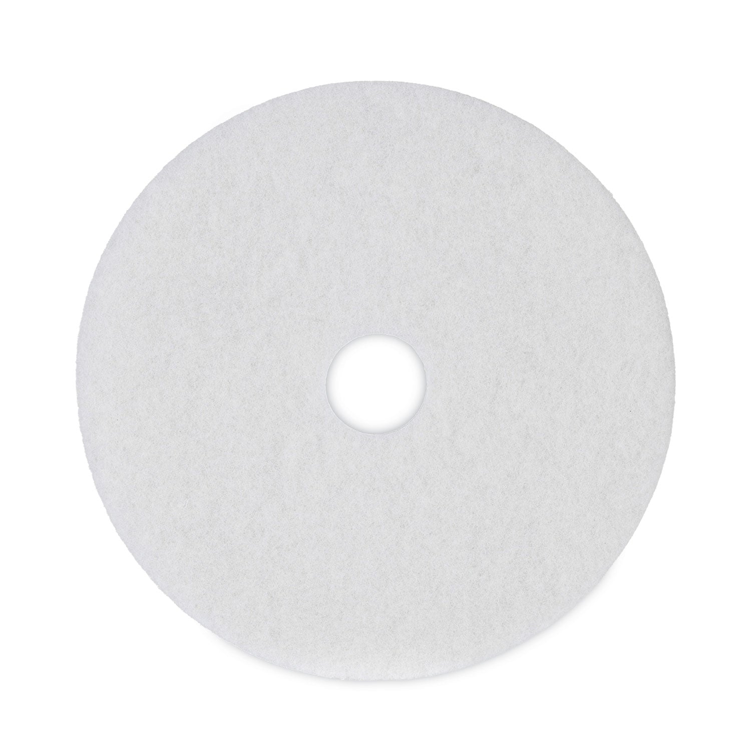 Boardwalk Polishing Floor Pads, 19" Diameter, White, 5/Carton (4019WHI)