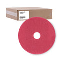 Boardwalk Buffing Floor Pads, 19" Diameter, Red, 5/Carton (4019RED)