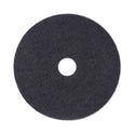 Boardwalk Stripping Floor Pads, 19" Diameter, Black, 5/Carton (4019BLA)