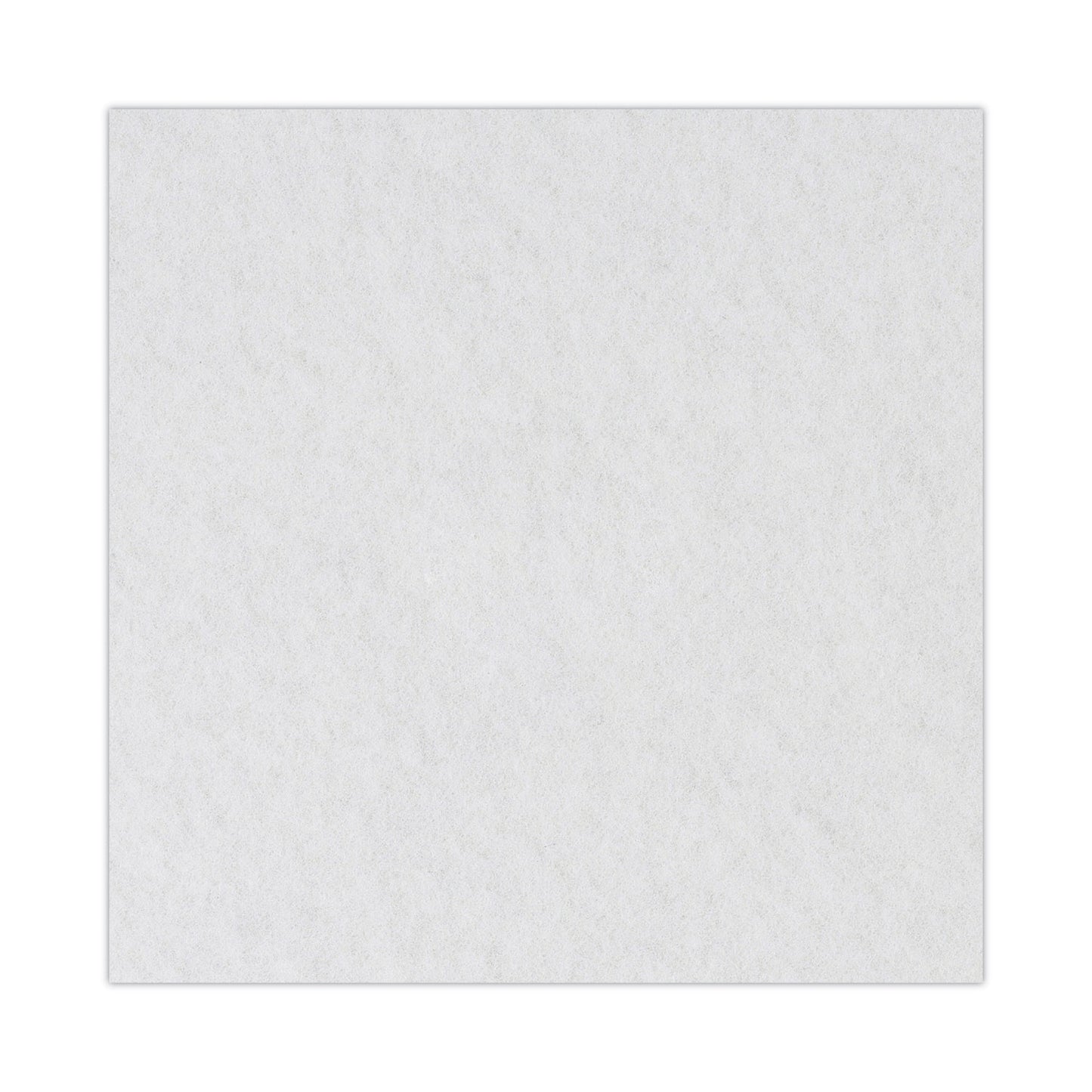 Boardwalk Polishing Floor Pads, 18" Diameter, White, 5/Carton (4018WHI)