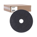 Boardwalk Stripping Floor Pads, 18" Diameter, Black, 5/Carton (4018BLA)