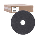 Boardwalk High Performance Stripping Floor Pads, 17" Diameter, Black, 5/Carton (4017HIP)