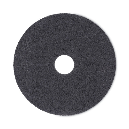 Boardwalk High Performance Stripping Floor Pads, 17" Diameter, Black, 5/Carton (4017HIP)