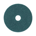 Boardwalk Heavy-Duty Scrubbing Floor Pads, 17" Diameter, Green, 5/Carton (4017GRE)