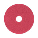 Boardwalk Buffing Floor Pads, 16" Diameter, Red, 5/Carton (4016RED)