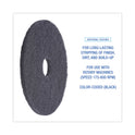 Boardwalk Stripping Floor Pads, 16" Diameter, Black, 5/Carton (4016BLA)