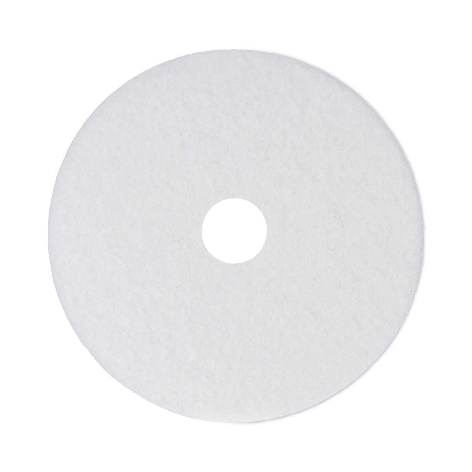 Boardwalk Polishing Floor Pads, 14" Diameter, White, 5/Carton (4014WHI)