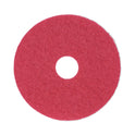 Boardwalk Buffing Floor Pads, 14" Diameter, Red, 5/Carton (4014RED)