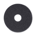 Boardwalk Stripping Floor Pads, 13" Diameter, Black, 5/Carton (4013BLA)