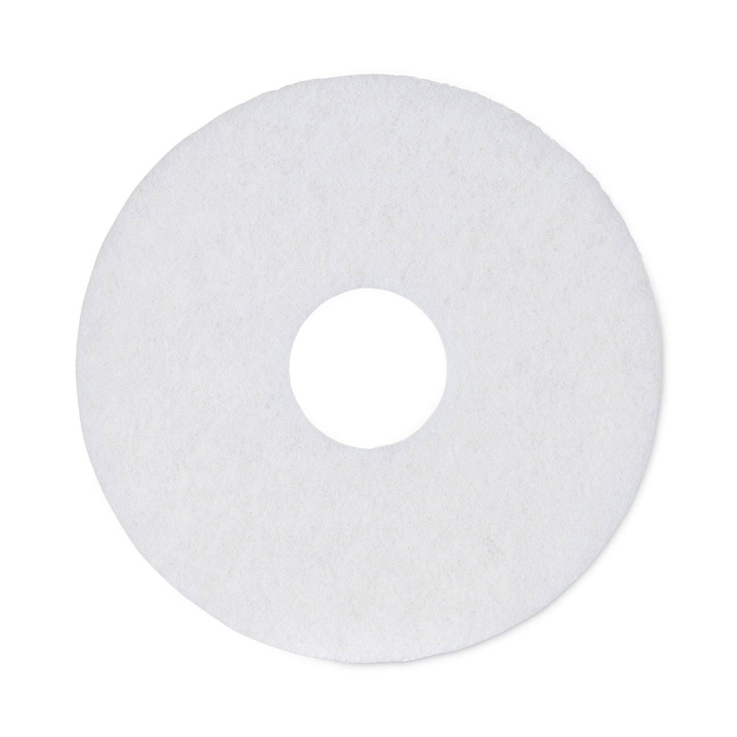 Boardwalk Polishing Floor Pads, 12" Diameter, White, 5/Carton (4012WHI)