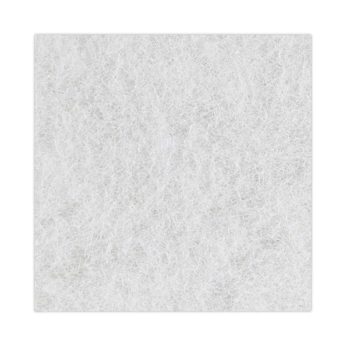 Boardwalk Light Duty Scour Pad, 4.63  x 10, White, 20/Carton (401)