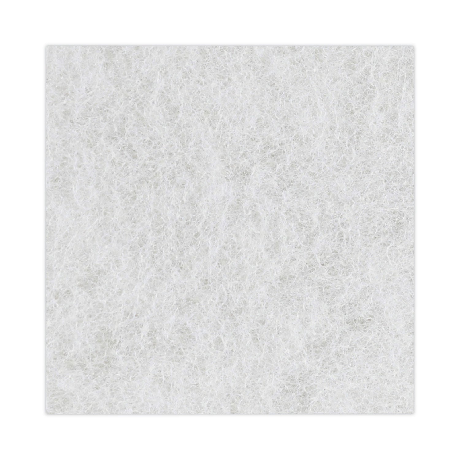 Boardwalk Light Duty Scour Pad, 4.63  x 10, White, 20/Carton (401)