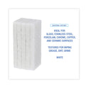 Boardwalk Light Duty Scour Pad, 4.63  x 10, White, 20/Carton (401)