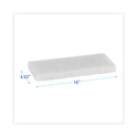 Boardwalk Light Duty Scour Pad, 4.63  x 10, White, 20/Carton (401)