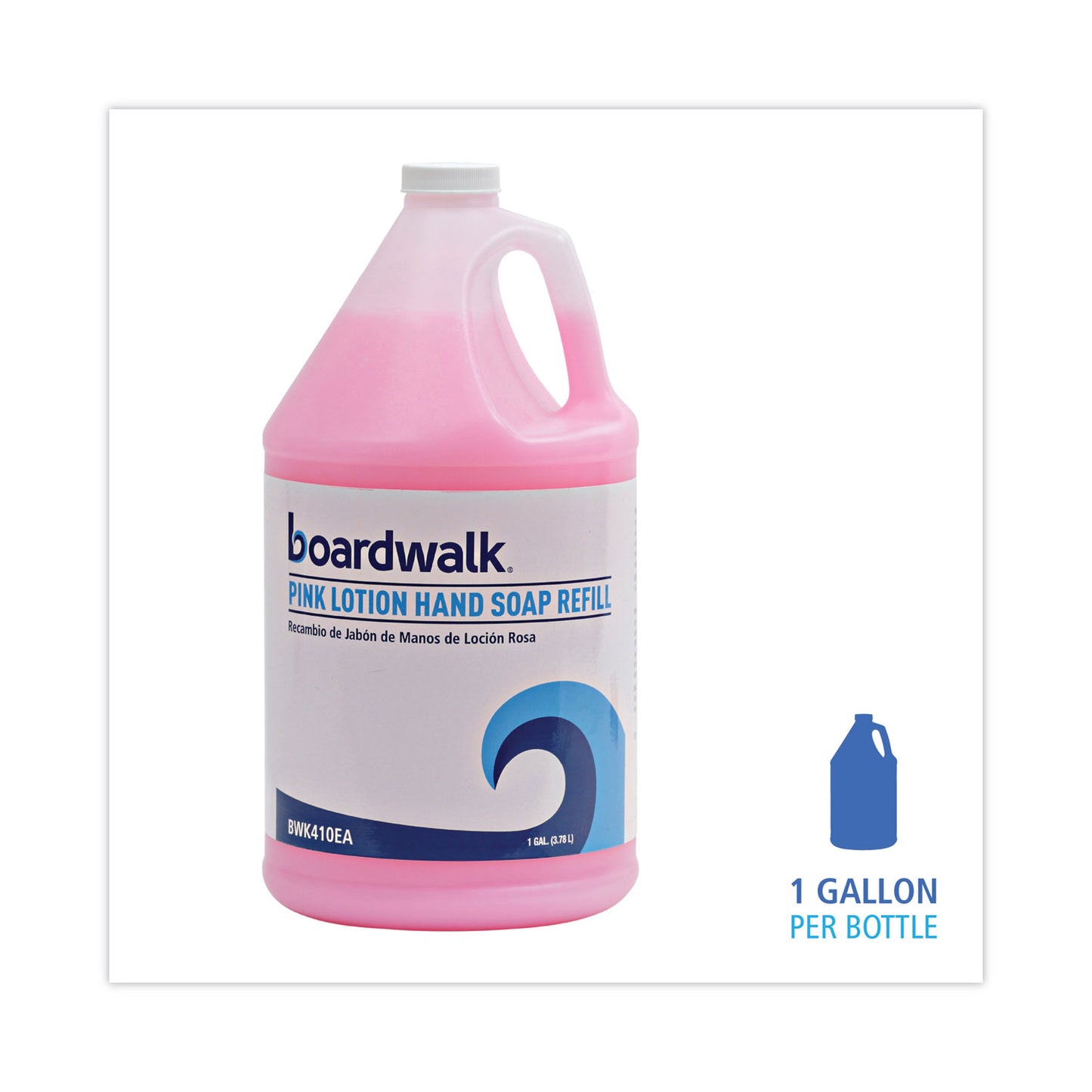 Boardwalk Mild Cleansing Pink Lotion Soap, Cherry Scent, 1 gal (410EA)