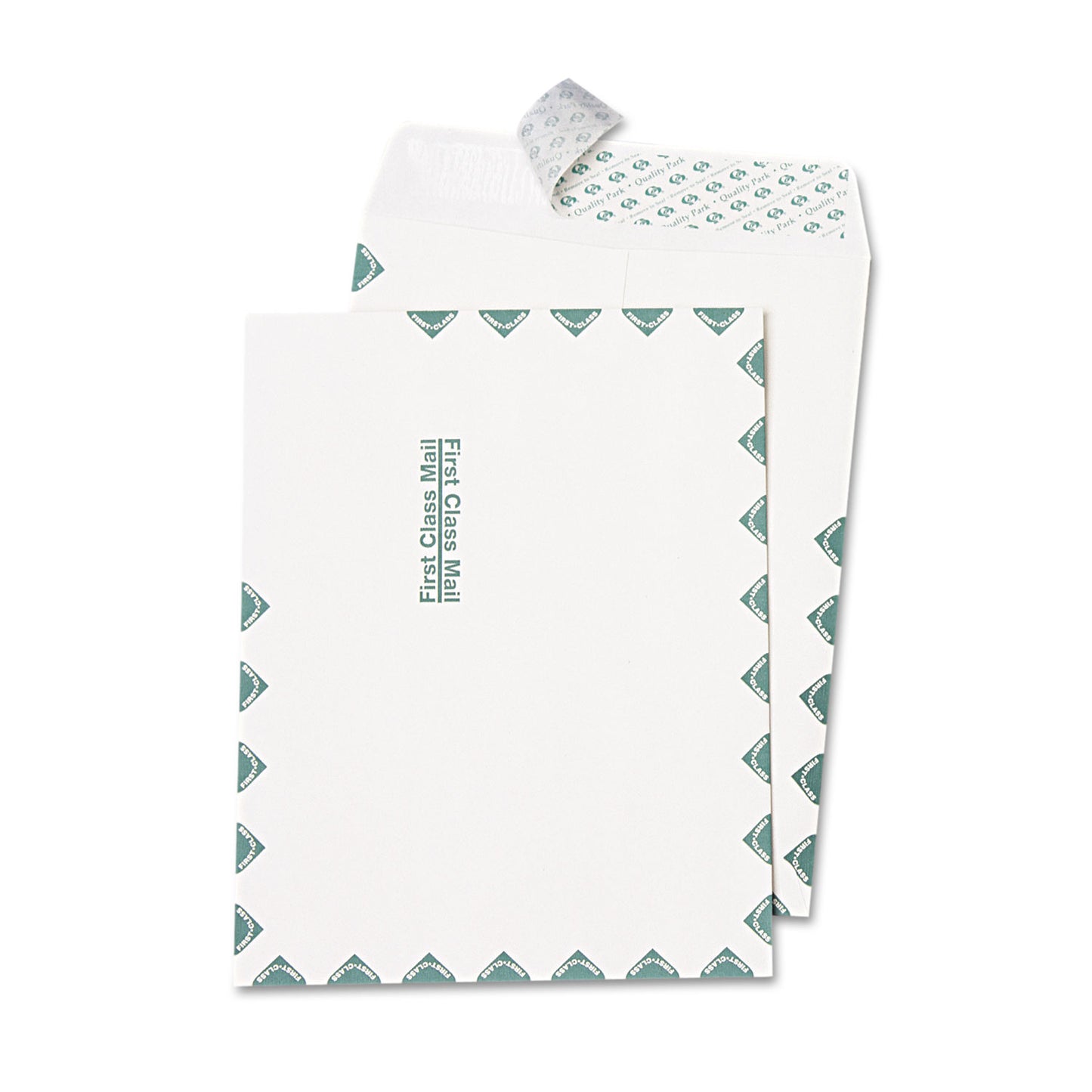 Quality Park Redi-Strip Catalog Envelope, First Class, #13 1/2, Cheese Blade Flap, Redi-Strip Adhesive Closure, 10 x 13, White, 100/Box (44786)