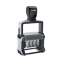 Trodat Professional Self-Inking Numberer, Ten Bands/Digits, Type Size: 2, Black (T55510)