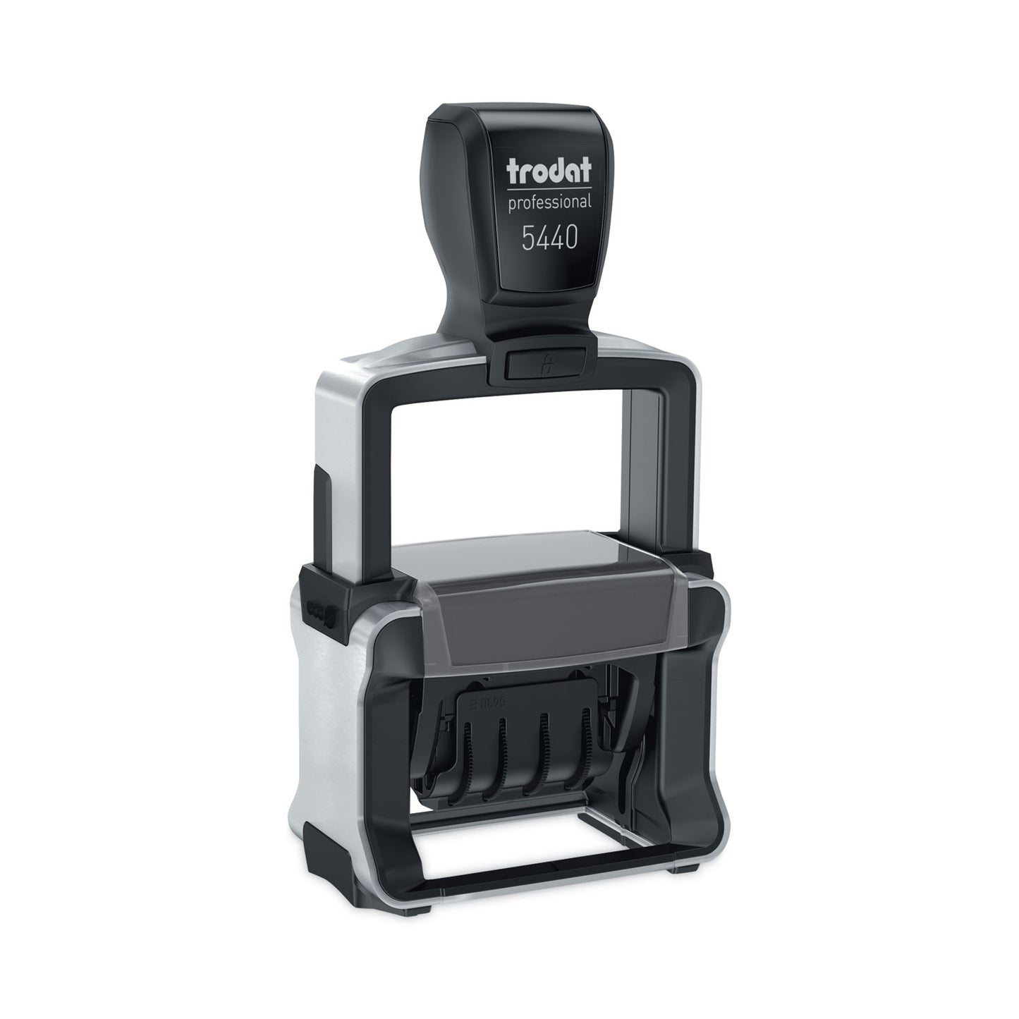 Trodat Professional 5-in-1 Date Stamp, Self-Inking, 1 x 1.63, Blue/Red (T5444)