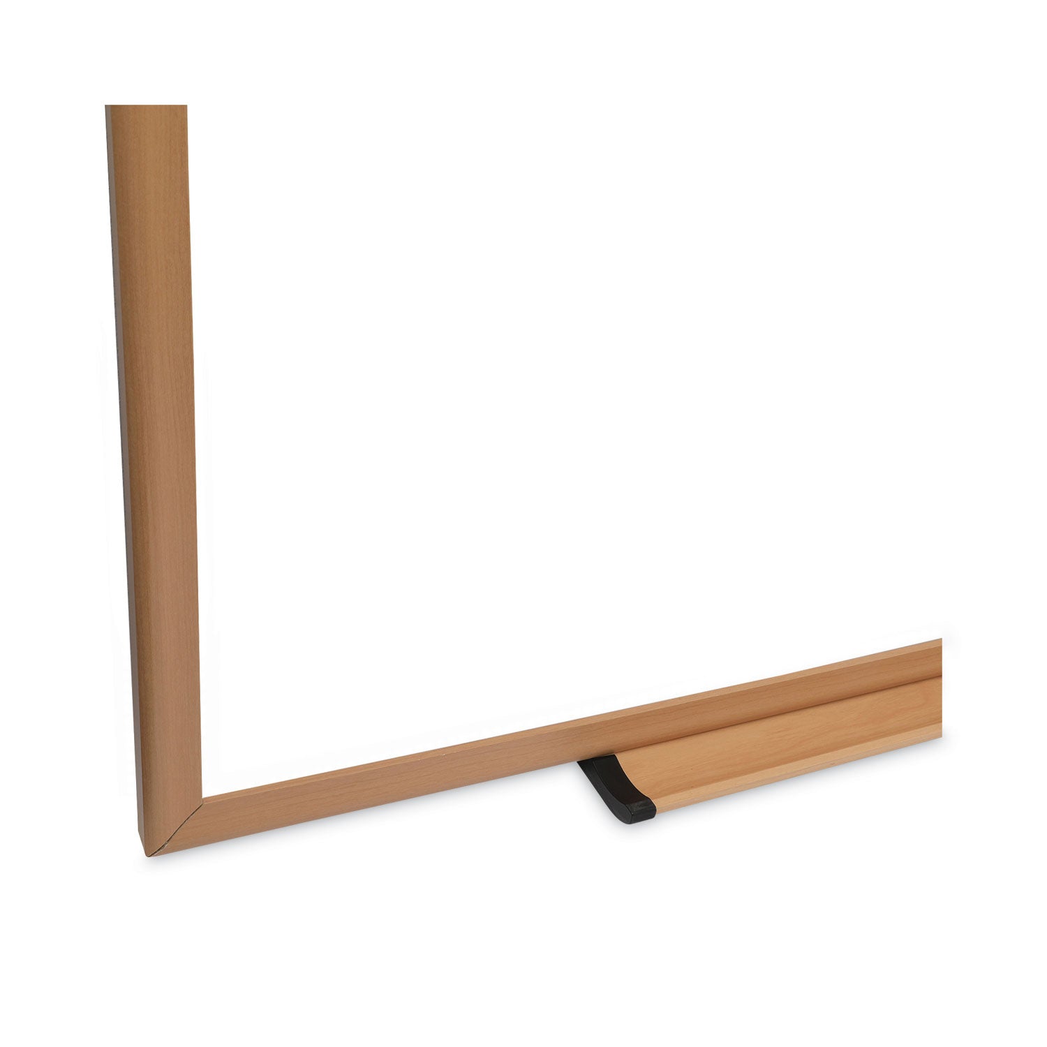 Universal Deluxe Melamine Dry Erase Board, 48 x 36, Melamine White Surface, Oak Fiberboard Frame (43618)