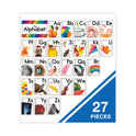 Carson-Dellosa Curriculum Bulletin Board Sets, 27-Piece Set, Alphabet, 16" x 10.5", Multicolor (110517)