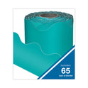 Carson-Dellosa Rolled Borders, Scalloped Border, Back to School, 2.25" x 65 ft, Teal (108471)