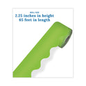 Carson-Dellosa Rolled Borders, Scalloped Border, Back to School, 2.25" x 65 ft, Lime (108468)
