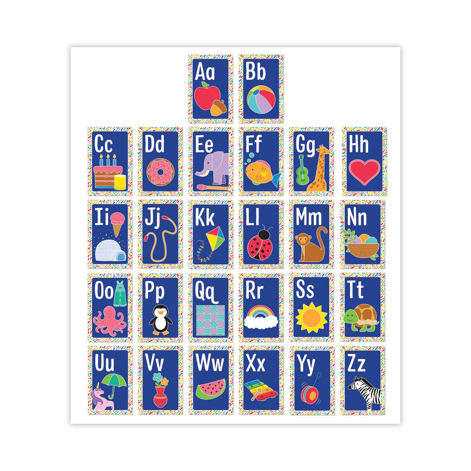 Carson-Dellosa Mini Posters, Alphabet, 26 Mini Posters (106059)