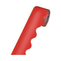 Carson-Dellosa Rolled Borders, Scalloped Border, Back to School, 2.25" x 65 ft, Red (108465)