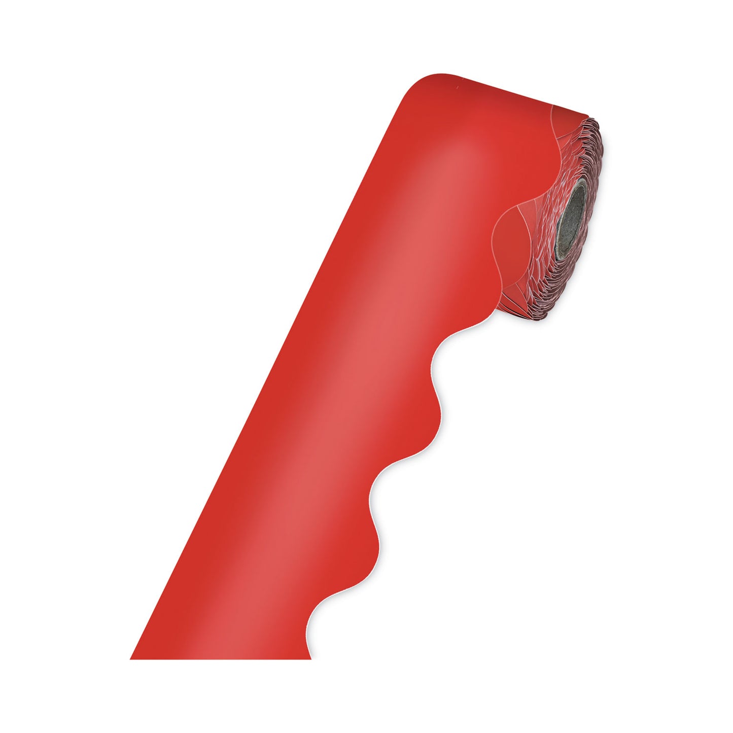 Carson-Dellosa Rolled Borders, Scalloped Border, Back to School, 2.25" x 65 ft, Red (108465)