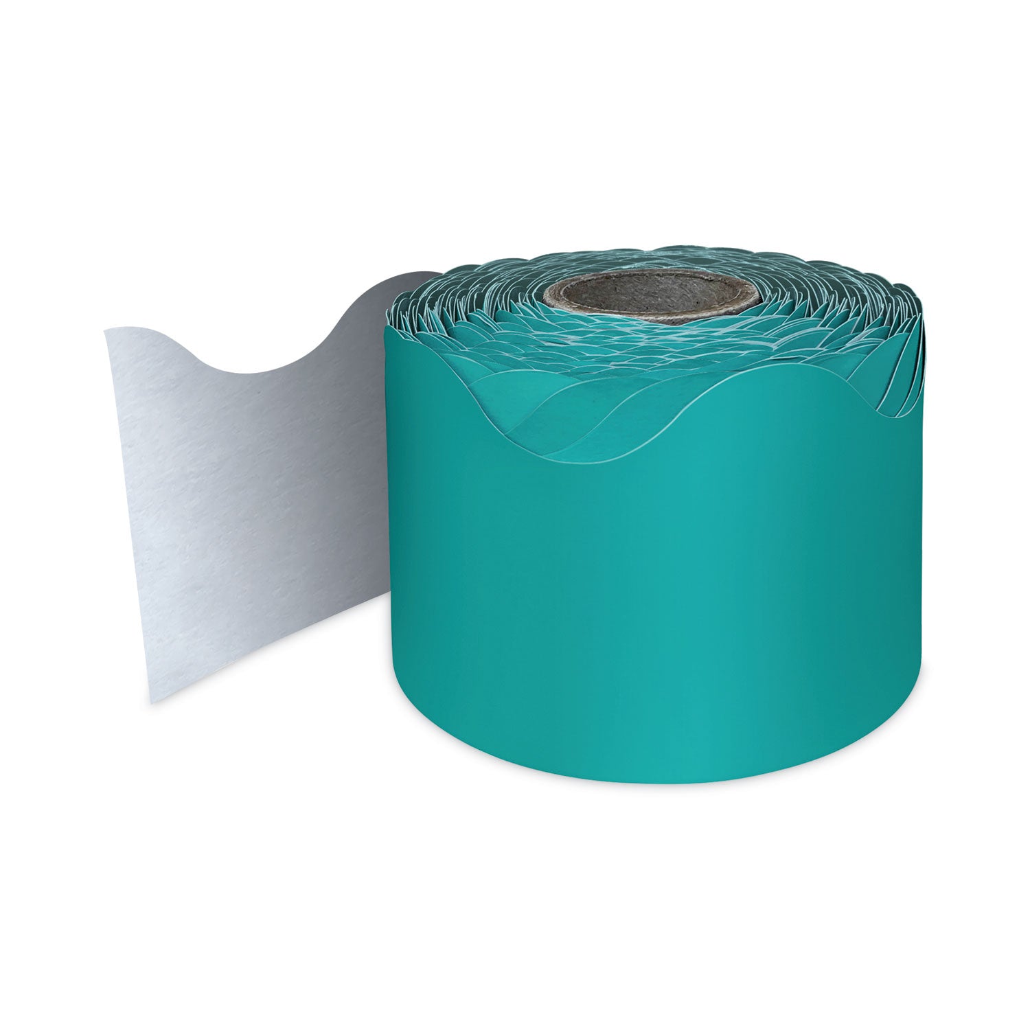 Carson-Dellosa Rolled Borders, Scalloped Border, Back to School, 2.25" x 65 ft, Teal (108471)