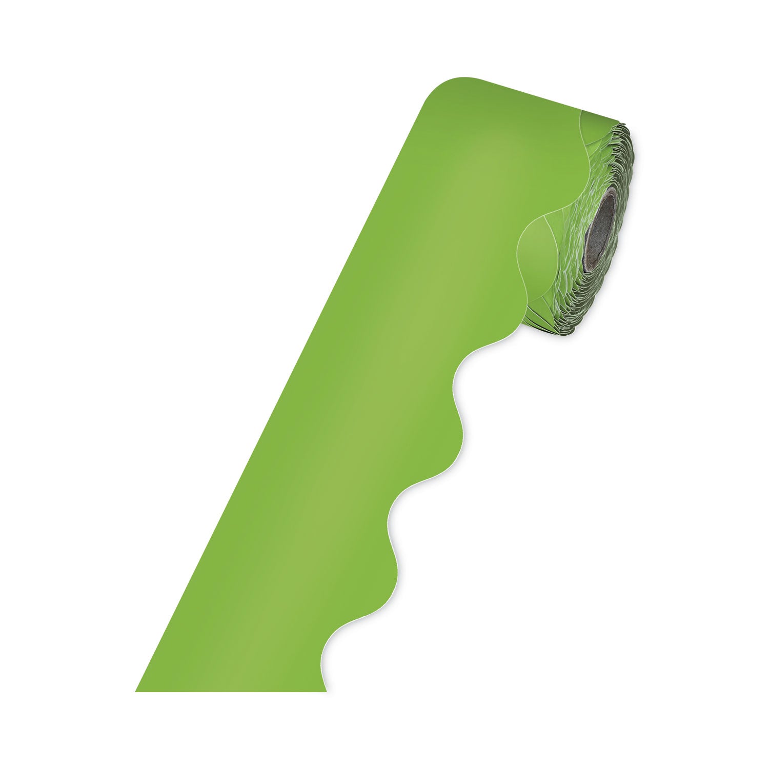 Carson-Dellosa Rolled Borders, Scalloped Border, Back to School, 2.25" x 65 ft, Lime (108468)