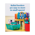 Carson-Dellosa Rolled Borders, Scalloped Border, Back to School, 2.25" x 65 ft, Teal (108471)