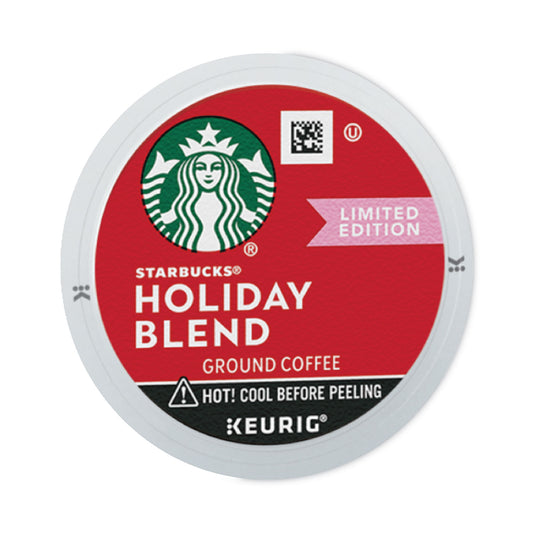 Starbucks Holiday Blend Coffee, K-Cups, 22/Box, 4 Boxes/Carton (12412029CT)