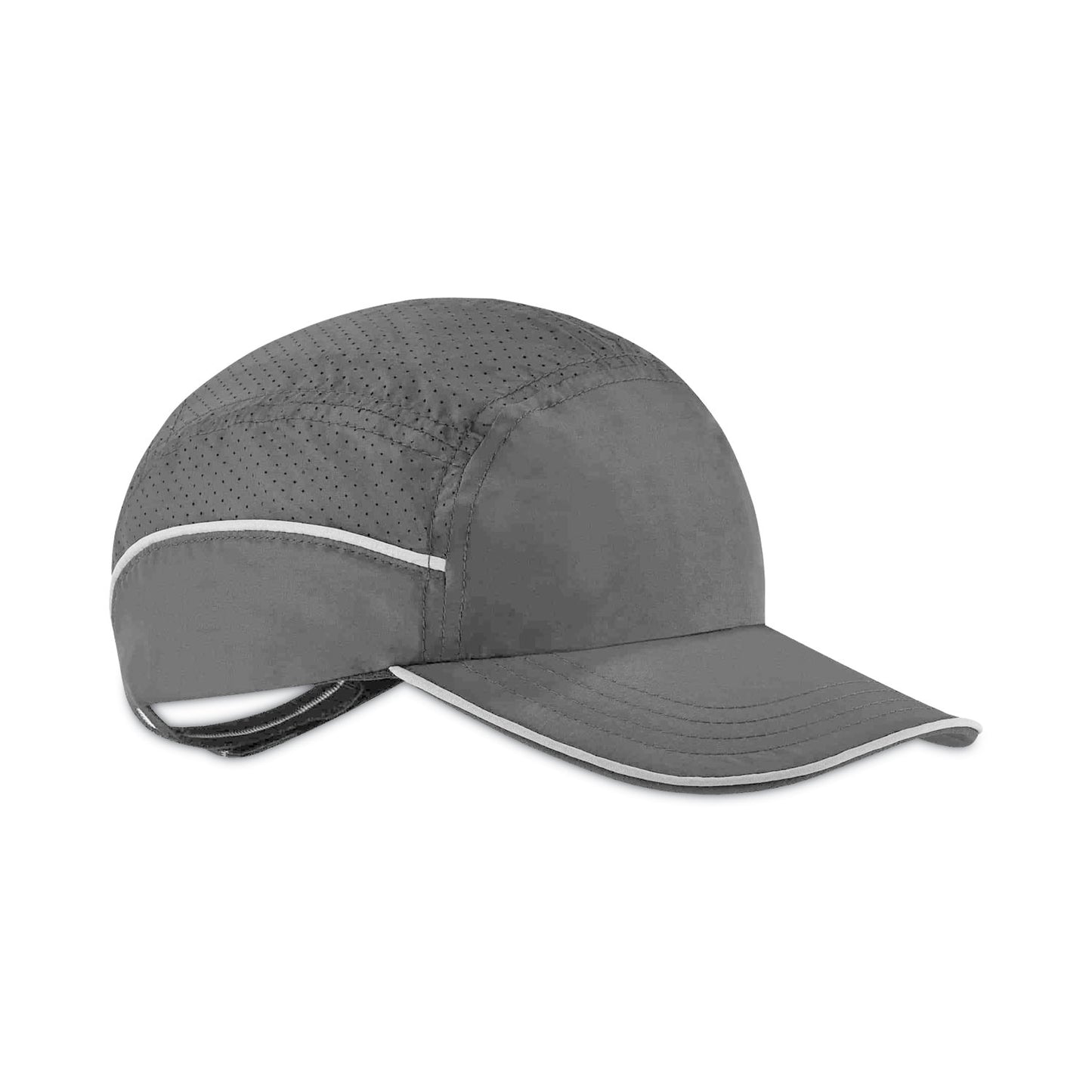 ergodyne Skullerz 8965 Lightweight Bump Cap Hat with LED Lighting, Long Brim, Black (23369)