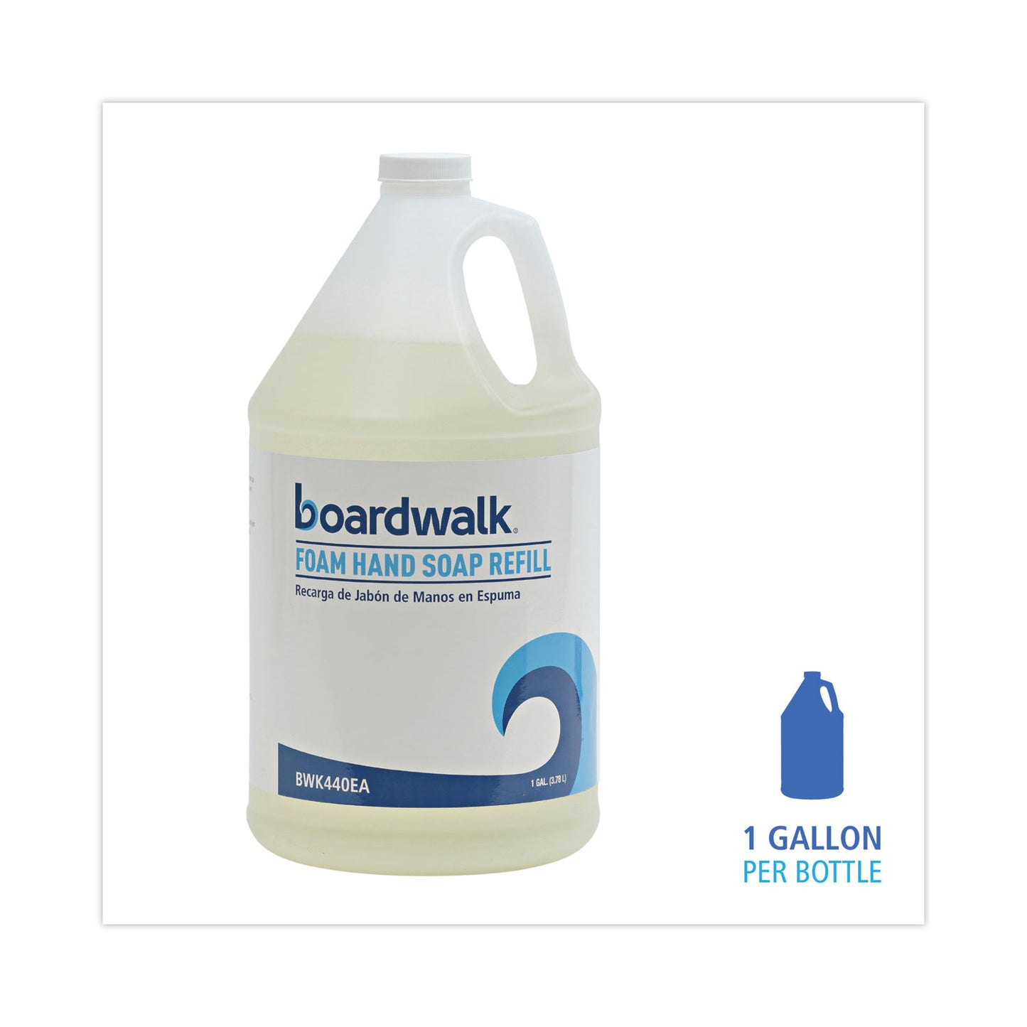 Boardwalk Foaming Hand Soap Refill, Herbal Mint Scent, 1 gal (440EA)