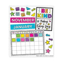 Carson-Dellosa Calendar Bulletin Board Sets, 129-Piece Set, Kind Vibes, 23" x 17", Multicolor (110522)