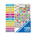 Carson-Dellosa Calendar Bulletin Board Sets, 129-Piece Set, Kind Vibes, 23" x 17", Multicolor (110522)