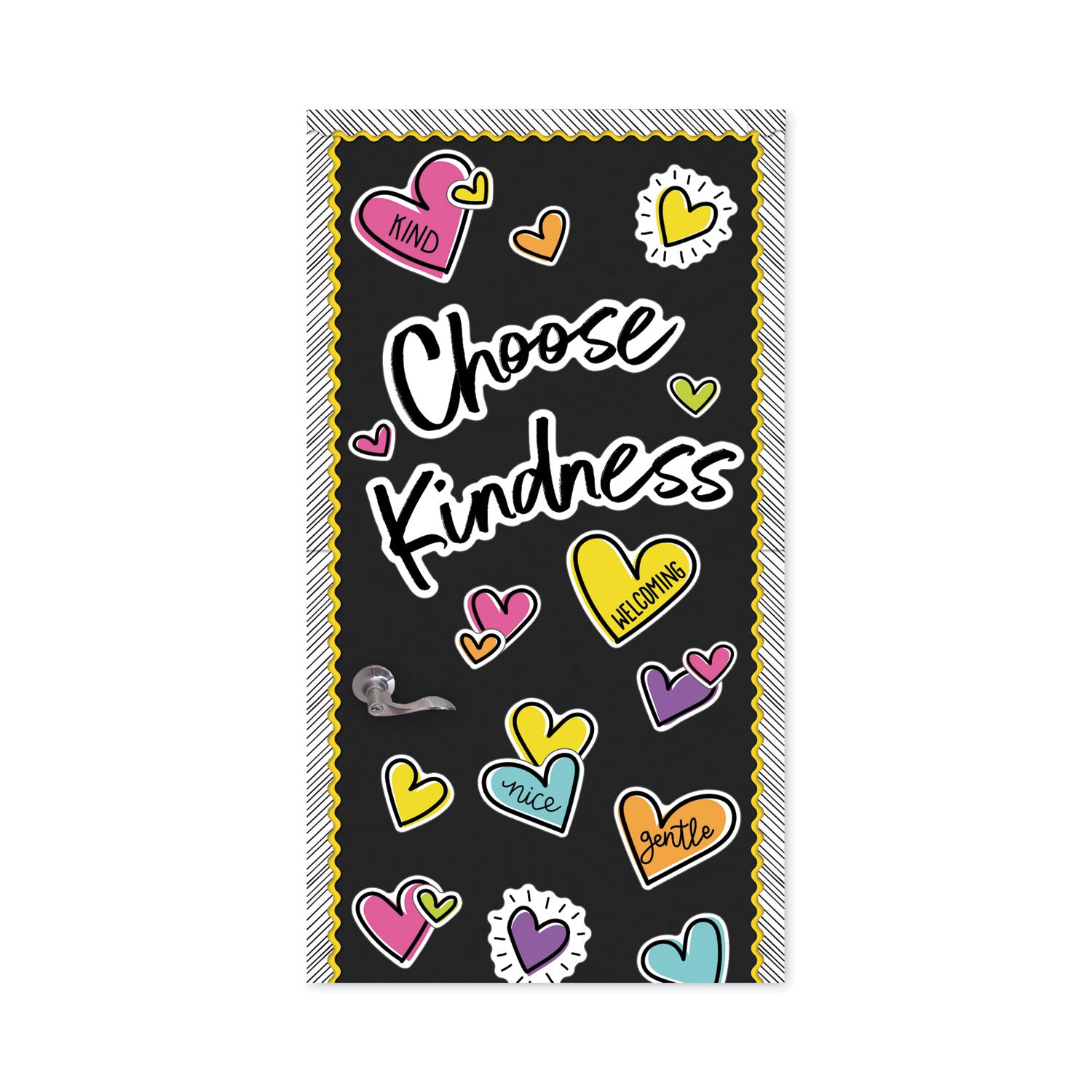 Carson-Dellosa Motivational Bulletin Board Sets, 75-Piece Set, Kind Vibes, 30" x 16", Multicolor (110524)