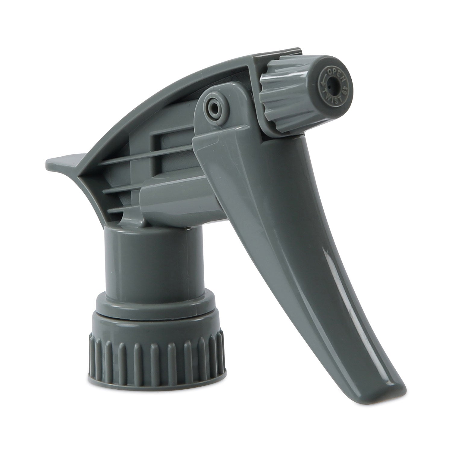 Boardwalk Chemical-Resistant Trigger Sprayer 320CR, 7.25" Tube, Fits16 oz Bottles, Gray, 24/Carton (72108)