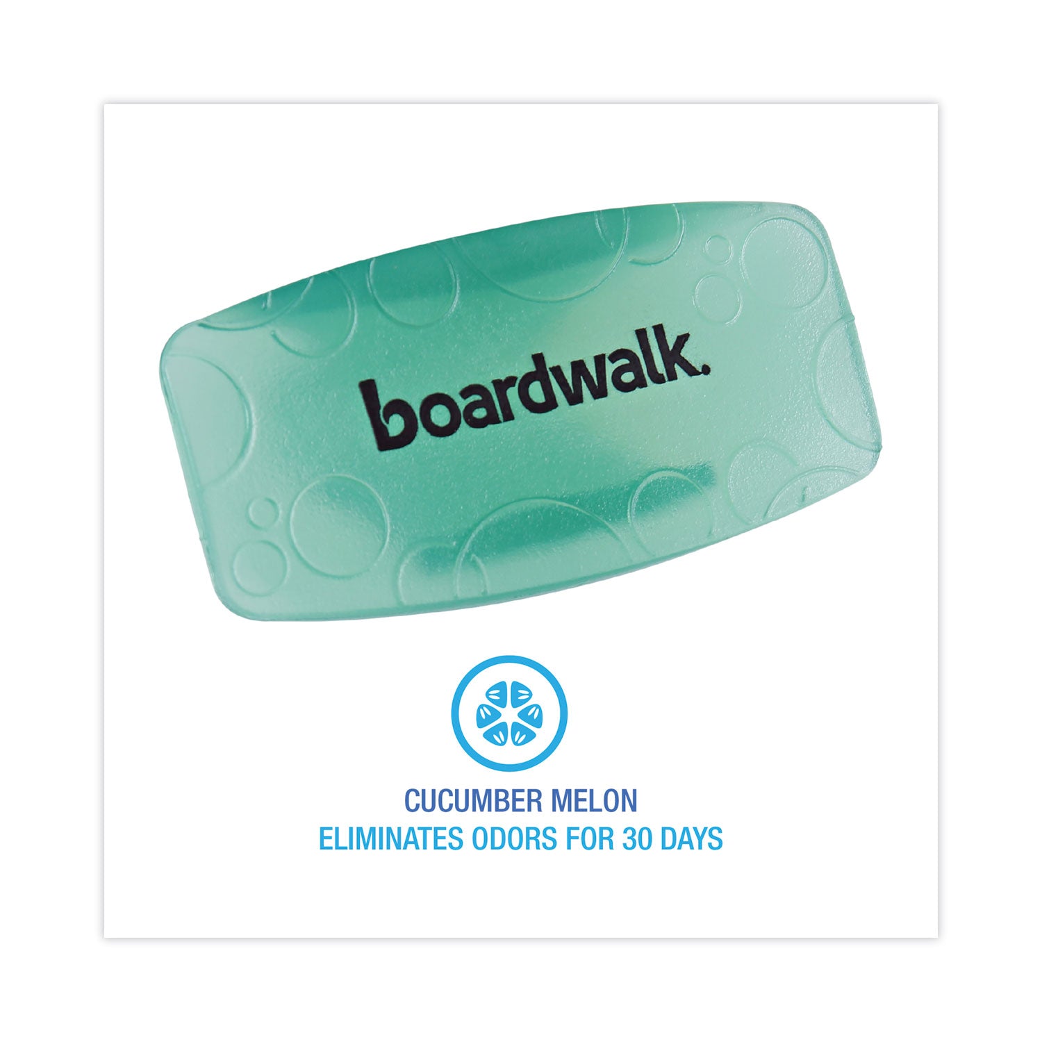 Boardwalk Bowl Clip, Cucumber Melon Scent, Green, 12/Box (CLIPCME)