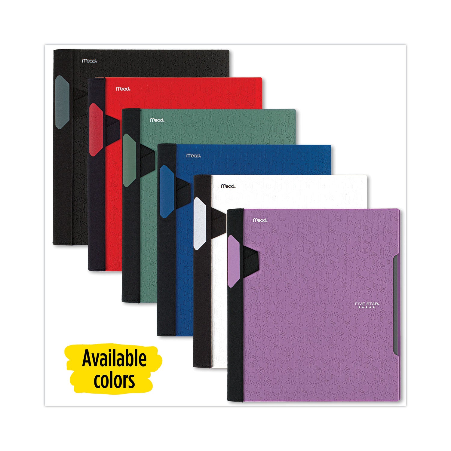 Five Star Advance Wirebound Notebook, Two Pockets, 1-Subject, Medium/College Rule, Randomly Assorted Cover Color, (100) 11 x 8.5 Sheets (06322)