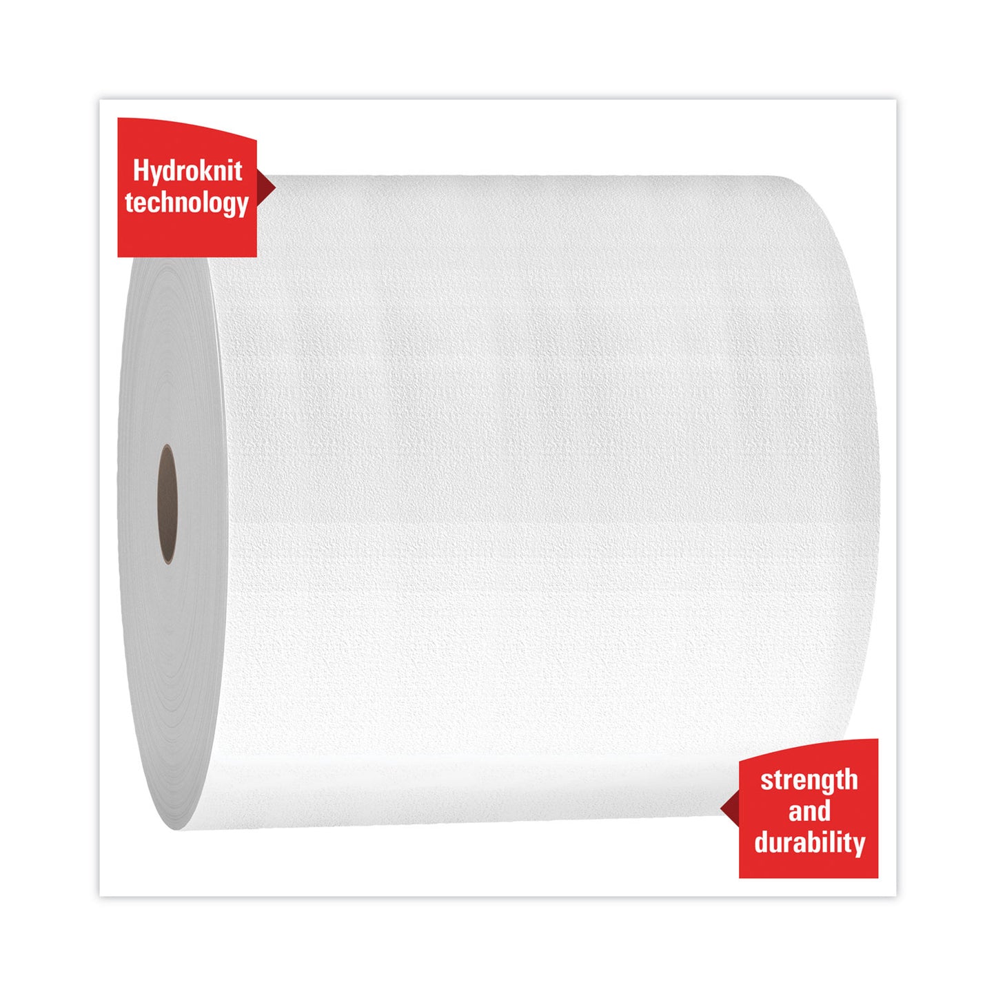 WypAll X50 Cloths, Jumbo Roll, 13.4 x 9.8, White, 1,100/Roll (35015)