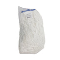 Boardwalk Cut-End Lie-Flat Mop Head, Rayon, 16oz, White, 12/Carton (RM32016)