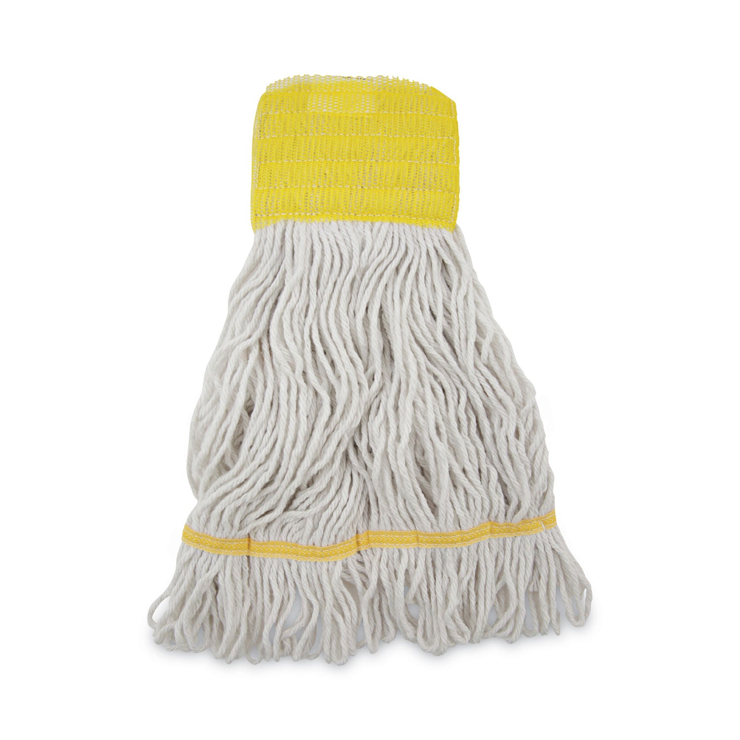 Boardwalk Super Loop Wet Mop Head, Cotton/Synthetic Fiber, 5" Headband, Small Size, White, 12/Carton (501WH)