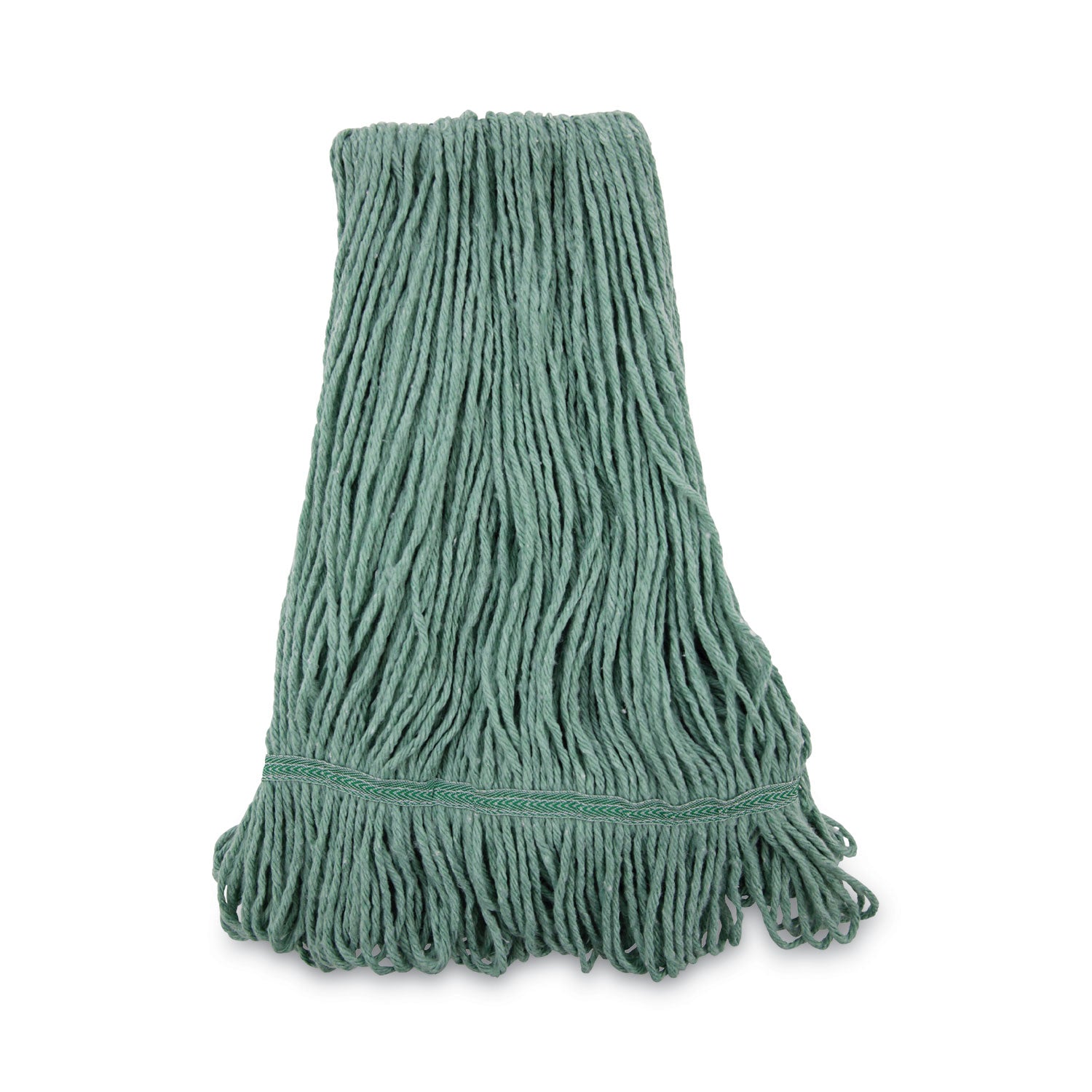 Boardwalk Mop Head, Premium Standard Head, Cotton/Rayon Fiber, Medium, Green, 12/Carton (502GNNB)