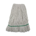 Boardwalk Mop Head, Premium Standard Head, Cotton/Rayon Fiber, Medium, White (502WHNB)