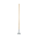 Boardwalk Screw Clamp Metal Head Wooden Mop Handle, #20+, 1.13" dia x 62", Natural (603)