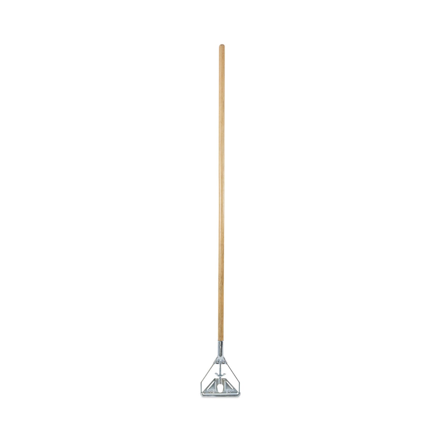 Boardwalk Screw Clamp Metal Head Wooden Mop Handle, #20+, 1.13" dia x 62", Natural (603)